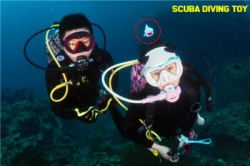large Scuba diving Toys Spearfishing Float Dive Signal Underwater Doll Animal Ornaments Float Toy nemo shark bat copy